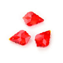 20pcs Creative Club Faceted Crystal Glass Baroque Chandelier Pendant Drops, July Light Siam Red Birthstone, 22x13mm Large, Hole ID 1mm, CCF-6