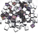 10g Miyuki Full Tila Square Seed Beads 5x5mm, Heliotrope Crystal Clear TL-4554