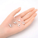 20pcs Tarnish Resistant Lobster Claw Clasps, Sterling Silver Plated Brass, Size Selections: 10mm/12mm/15mm/20mm