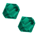 50pcs Adabele Austrian Faceted Bicone Crystal Beads #5301, Emerald Green, Size Selections: 6mm/8mm/10mm