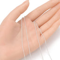 5 Feet 925 Sterling Silver Unfinished Rolo Belcher Chain Link, 1.5mm, Thin Small SSK-A1