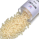 7.5g Miyuki Delica 11/0 Seed Beads, Opaque Rainbow Cream DB157