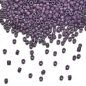 7.5g Miyuki Delica 11/0 Seed Beads, Duracoat Opaque Dark Purple DB2360