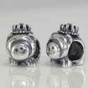 1pc Real Solid Sterling Silver Pig Charm Lucky Chinese Zodiac Bead, Compatible with Pandora All Other Charm Bracelets, EC265
