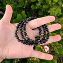 1 Strand Stretch Natural Gold Sheen Obsidian Beaded Gemstone Bracelet, 6mm Beads, Length Selections: 7 inch/7.5 inch/8 inch