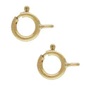10pc Real 1/20 14K Gold Filled Small Springring Clasps, Closed Jump Ring, Size Selections: 5mm/6mm