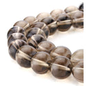 Natural Smoky Quartz Gemstone Round Beads, 15 Inch/1 Strand, Size Selections: 4mm/6mm/8mm/10mm