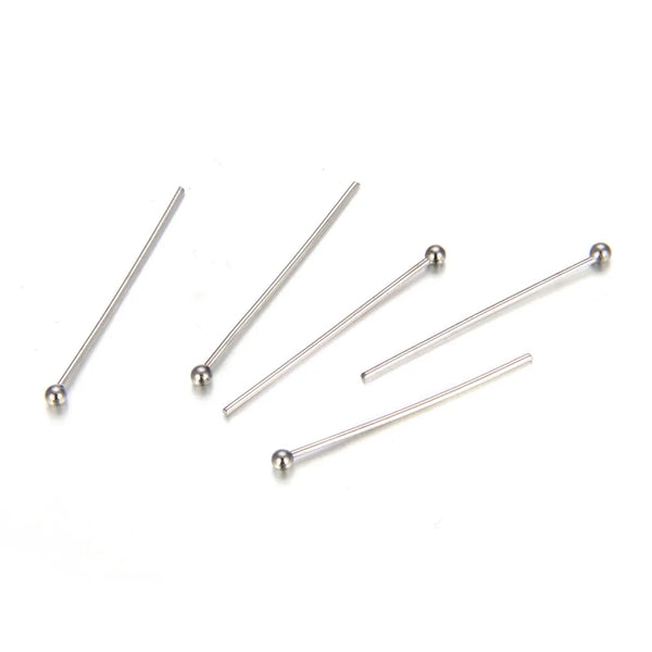 200pcs 304 Stainless Steel Ball Head Pins (20mm/26mm/30mm/40mm/50mm)
