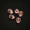 24pcs Adabele Austrian Faceted Teardrop Crystal Beads #5500, Light Padparadscha Pink, 8mm x 6mm, Hole ID 1mm, SST-830
