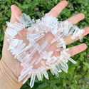 1 Strand Natural Raw Clear Crystal White Quartz Gemstone Bead Sticks, Small Drilled Stone Points, 15 Inch, GA1