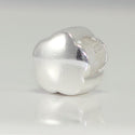 1pc Solid 925 Sterling Silver Daisy Flower Bead Charm, Compatible with Pandora All Other Charm Bracelet, EC155