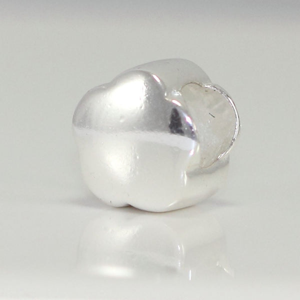 1pc Solid 925 Sterling Silver Daisy Flower Bead Charm, Compatible with Pandora All Other Charm Bracelet, EC155