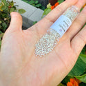 7.5g Miyuki Delica 11/0 Hex Cut Seed Beads, Galvanized Silver DBC35