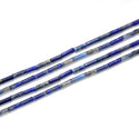 Natural Blue Lapis Lazuli Gemstone Cylinder Tube Beads, 13x4mm, Hole ID 1mm, 14.5 Inch/1 Strand, GH-H5
