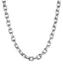 5pcs 304 Stainless Steel 4.2mm Diamond Cut Round Cable Chain Necklaces – 18 Inch