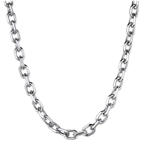 5pcs 304 Stainless Steel 3mm Diamond Cut Round Cable Chain Necklaces (18 Inch/20 Inch/22 Inch)