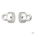 2 Sets 925 Sterling Silver Small Strong Magnetic Clasp, SS488-1