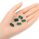25pcs Adabele Austrian Faceted Rectangle Crystal Beads #5055, Emerald Green, 14mm x 8mm, Hole ID 1.2mm, SSRT1424
