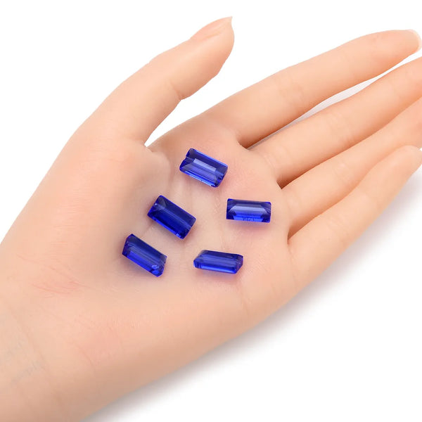 25pcs Adabele Austrian Faceted Rectangle Crystal Beads #5055, Sapphire Blue, 14mm x 8mm, Hole ID 1.2mm, SSRT1413