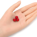 25pcs Adabele Grade AA+ Suncatcher Crystal Rhinestone Pave Polymer Clay Beads, Light Siam Red, Size Selections: 8mm/10mm/12mm