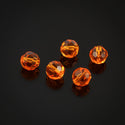 50pcs Adabele Austrian Faceted Round Crystal Beads #5000, Sun (Orange), Size Selections: 4mm/6mm/8mm/10mm