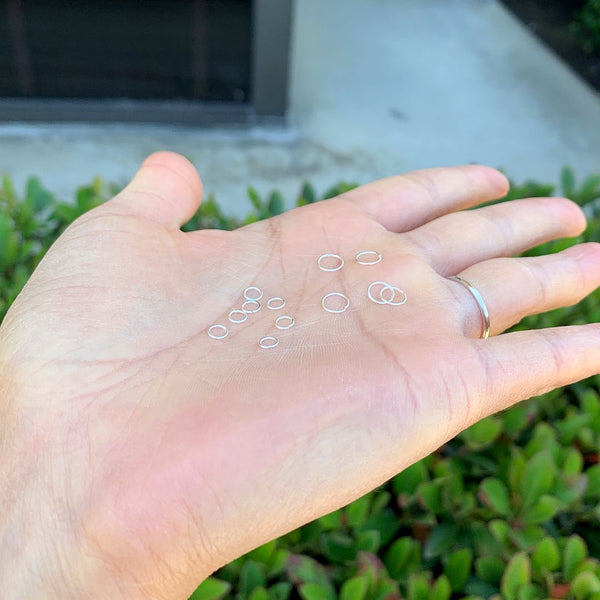 20pcs 925 Sterling Silver Open Jump Rings, Real 18K Yellow Gold Plated, 0.5mm/24 Gauge, Size Selections: 4mm/6mm