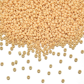 25g Miyuki Rocaille 11/0 Round Seed Beads Opaque Pear RR-493