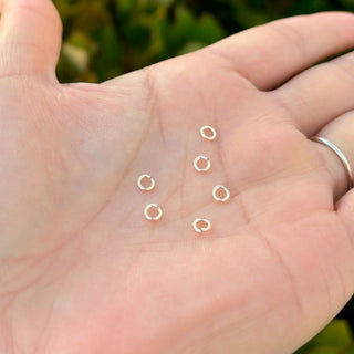 20pcs Real 1/20 14K Gold Filled Open Jump Rings, 0.8mm/20 Gauge, Size Selections: 4mm/6mm