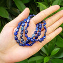 1 Strand Stretch Natural Blue Lapis Lazuli Free Form Gemstone Bracelet, 5-8mm Small Beads, Length Selections: 7 inch/7.5 inch