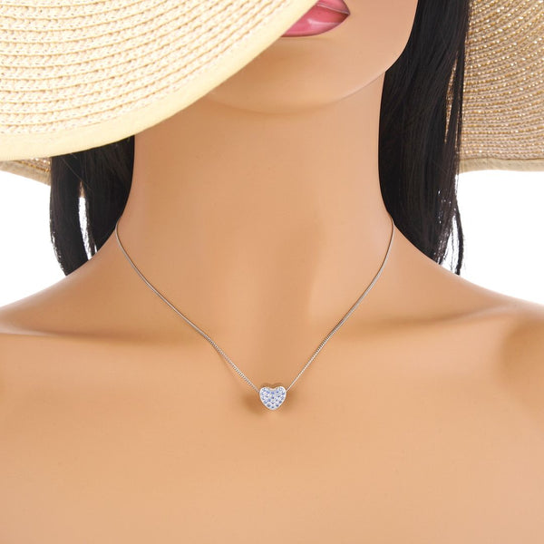 1pc 925 Sterling Silver Love Heart March Birthstone Bead Charm, Blue Aquamarine Cubic Zirconia CZ, 10mm, Hole ID 4.5mm, EC1-L3