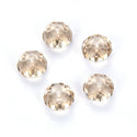 24pcs Adabele Austrian Faceted Rondelle Crystal Beads #5040, Silver Champagne, Size Selections: 6x4mm, 8x6mm, 10x8mm
