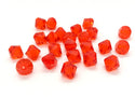 100pcs Preciosa Faceted Bicone Crystal Beads, Hyacinth (Orange Red), Size Selections: 3mm/4mm/6mm
