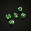 24pcs Adabele Austrian Faceted Helix Spiral Irregular Crystal Beads #5020, Peridot Green, 6mm, Hole ID 1mm, SSH-616