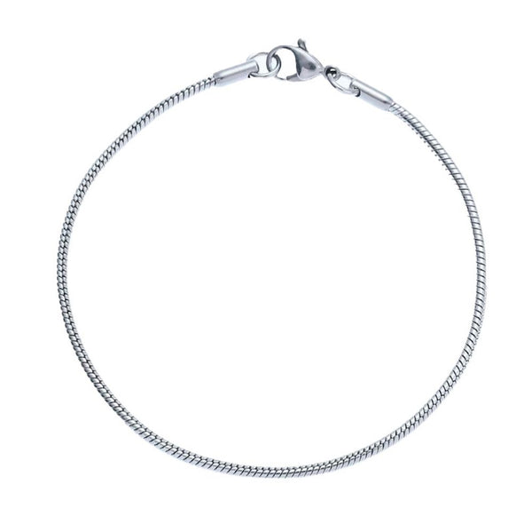 5pcs 304 Stainless Steel 2mm Snake Chain Bracelets, Tarnish Resistant, Size Selections: 6.5 Inch/7 Inch/7.5 Inch/8 Inch/8.5 Inch
