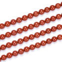 Natural Grade A Red Jasper Gemstone Round Beads, 1 Strand/15 Inch, Size Selections: 4mm/6mm/8mm/10mm