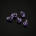 24pcs Adabele Austrian Faceted Teardrop Crystal Beads #5500, Tanzanite Purple, 8mm x 6mm, Hole ID 1mm, SST-826