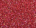 30g Miyuki Delica 10/0 Tube Seed Beads, Opaque Rainbow Red DBM162