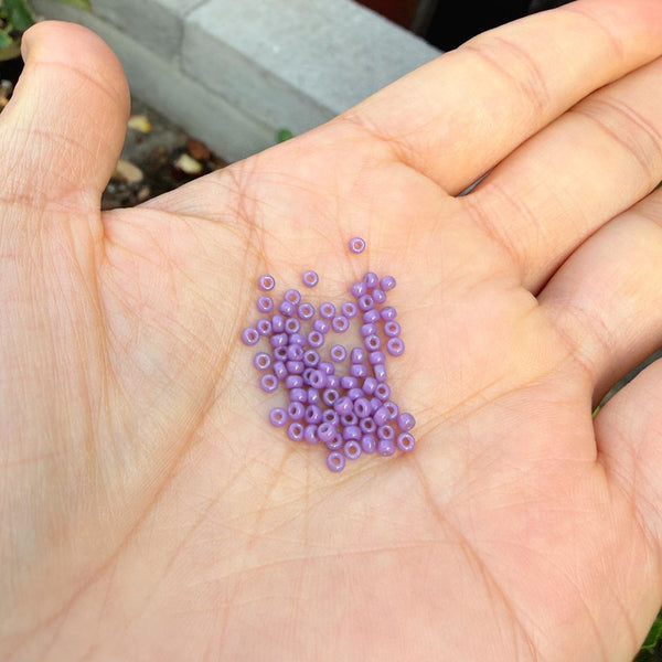 25g Miyuki Rocaille 11/0 Seed Beads Duracoat Opaque Dark Orchid RR-4489