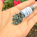10g Miyuki Quarter Tila Seed Beads 5x1.2mm Matte Metallic Iris Green Patina QTL2008