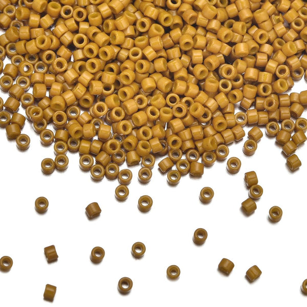 7.5g Miyuki Delica 11/0 Seed Beads, Duracoat Opaque Hawthorne DB2106