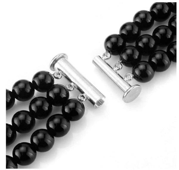 10pcs 3-Strand Magnetic Lock Clasp Sets, Multiple Strands Layering Clasp, Sterling Silver Plated Brass, 20mm, CF228-3