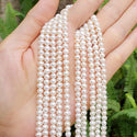 Adabele Natural AAA Grade Round Pearl Beads, White Cultured Freshwater Pearls, 4 - 5mm, 1 Strand/14 Inch, FPA-45