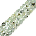 Natural Green Prehnite Crystal Gemstone Oval Tumbled Pebble Beads, Irregular, 7mm to 12mm, Hole ID 1mm, 15 Inch/1 Strand, GZ12-12