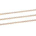 33 Feet Diamond Cut Flat Cable Chain Link, Raw Brass Uncoated/Unplated, 2.5mm