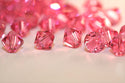 100pcs Preciosa Faceted Bicone Crystal Beads, Rose (Pink), Size Selections: 3mm/4mm/6mm