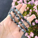 1 Strand Stretch Natural Grade A Eagle Eye Free Form Gemstone Bracelet, 7-10mm Beads, Length Selections: 7 inch/7.5 inch