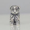 1pc Cute Real Solid Sterling Silver Golden Retriever Dog Charm Puppy Bead, Compatible with Pandora All Other Charm Bracelets, EC494