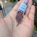 7.5g Miyuki Delica 11/0 Seed Beads, Nickel-Plated Dyed Dark Mauve DB462