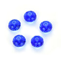24pcs Adabele Austrian Faceted Rondelle Crystal Beads #5040, Sapphire (Blue), Size Selections: 6x4mm, 8x6mm, 10x8mm