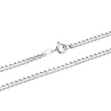 1pc 925 Sterling Silver Diamond Cut Curb Link Chain Necklace, Tarnish Resistant Rhodium Plated, 4mm, Large Thick Strong, Length Selections: 16/18/20/26/28 Inch